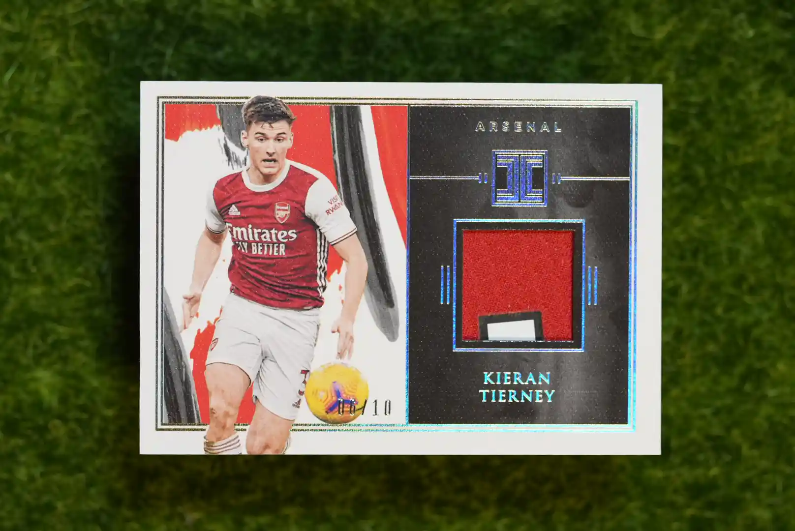 2020-21 Panini Impeccable Kieran Tierney Match-Worn Material 01/10