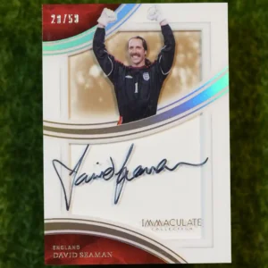 2017 Panini Immaculate Collection David Seaman Autograph 23/50