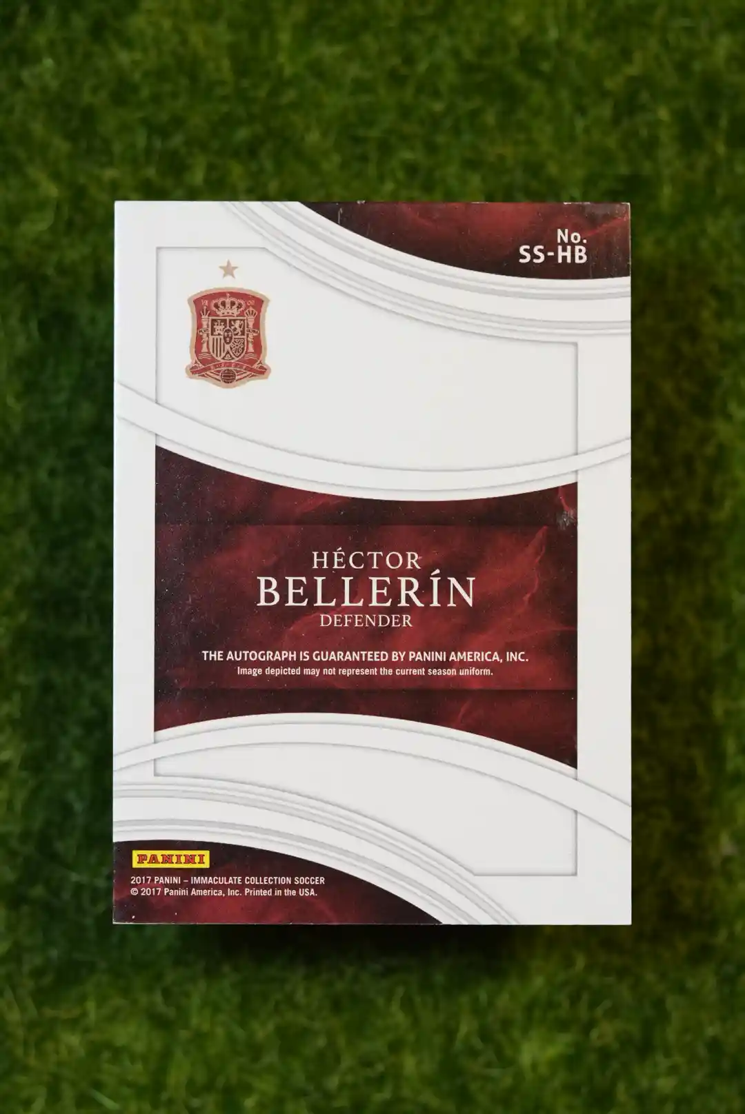 2017 Panini Immaculate Collection Héctor Bellerín Autograph 17/50 - Image 2