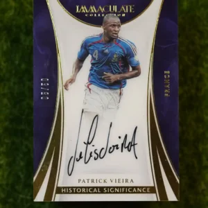 2017 Panini Immaculate Collection Patrick Vieira Historical Significance Auto 05/50
