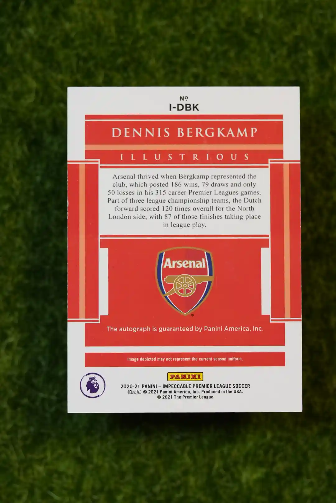 2020-21 Panini Impeccable Dennis Bergkamp Illustrious Auto 04/10 - Image 2