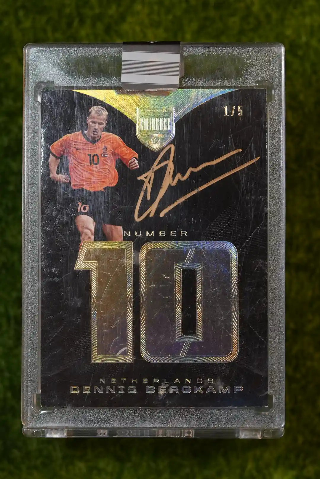 2018 Panini Eminence Dennis Bergkamp By The Number Patch Auto 1/5