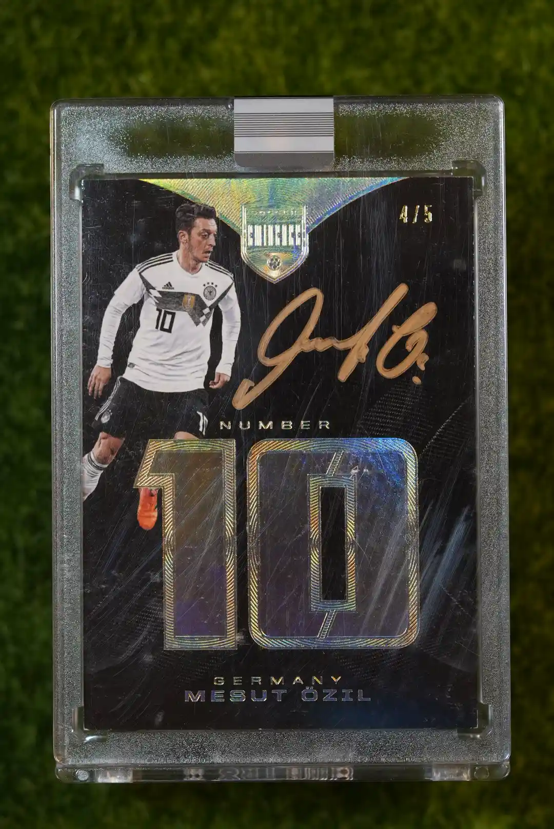 2018 Panini Eminence Mesut Özil By The Number Patch Auto 4/5