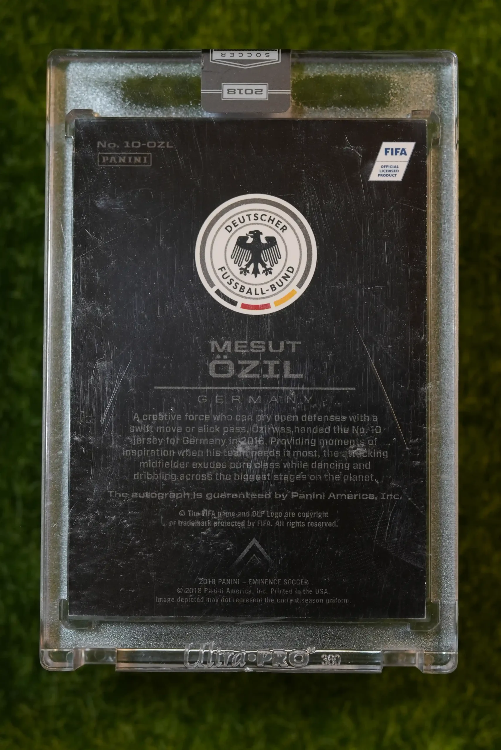 2018 Panini Eminence Mesut Özil By The Number Patch Auto 4/5 - Image 2