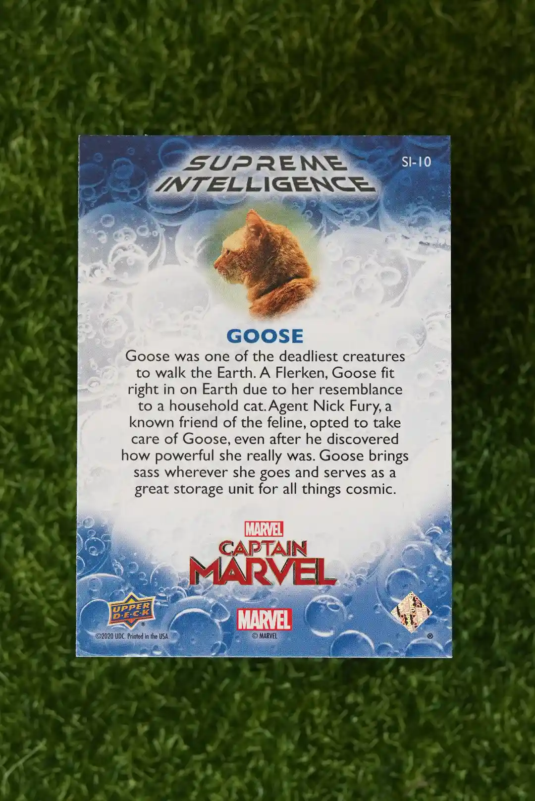 2020 Upper Deck Captain Marvel Goose Supreme Intelligence SI-10 - Image 2