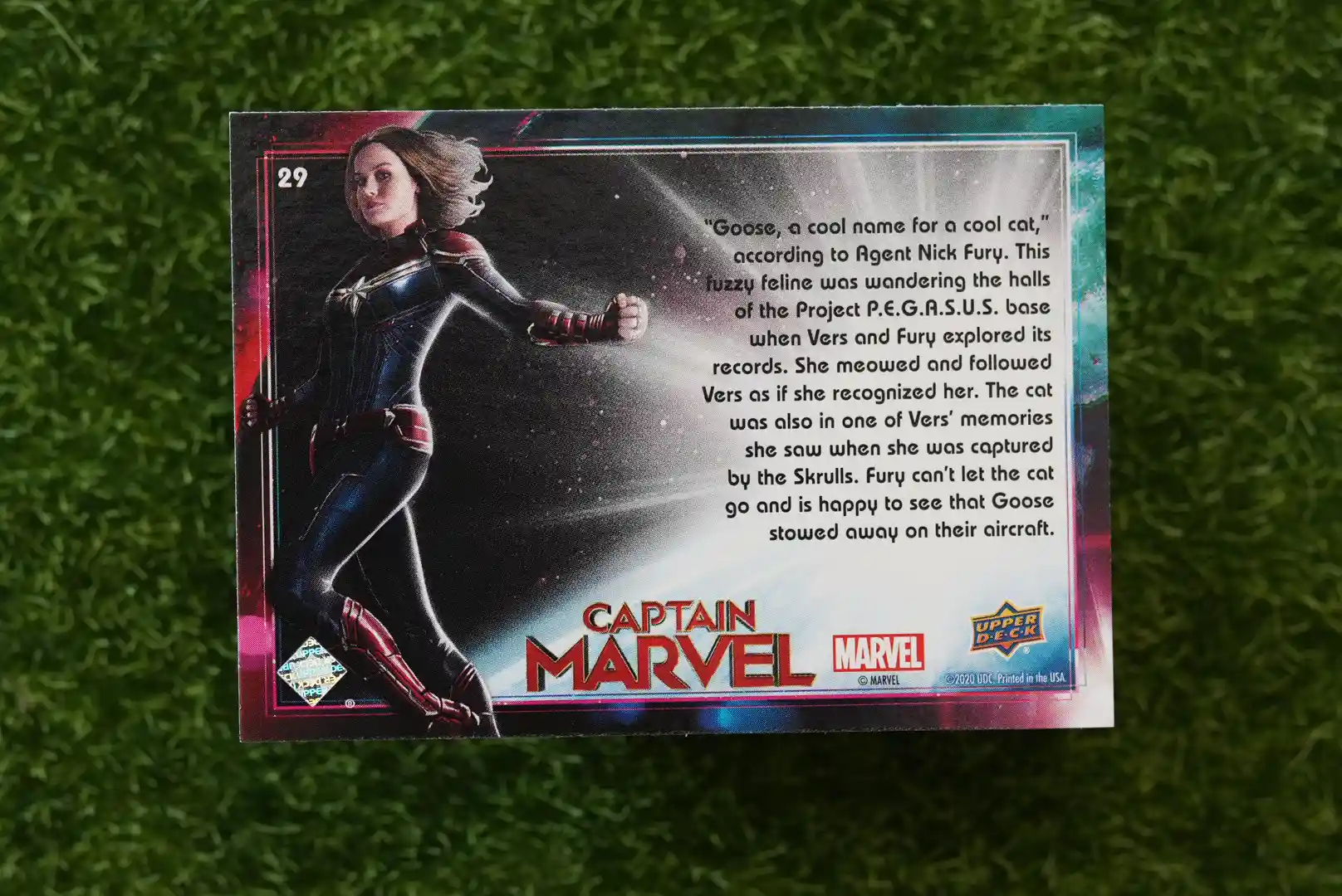 2020 Upper Deck Captain Marvel Goose Base Card #29 - Image 2