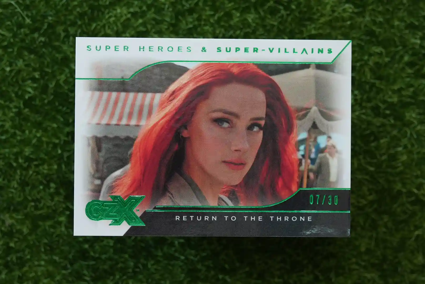 2019 Cryptozoic CZ-X Super Heroes & Super-Villains Aquaman "Return to the Throne" Green Parallel 07/30