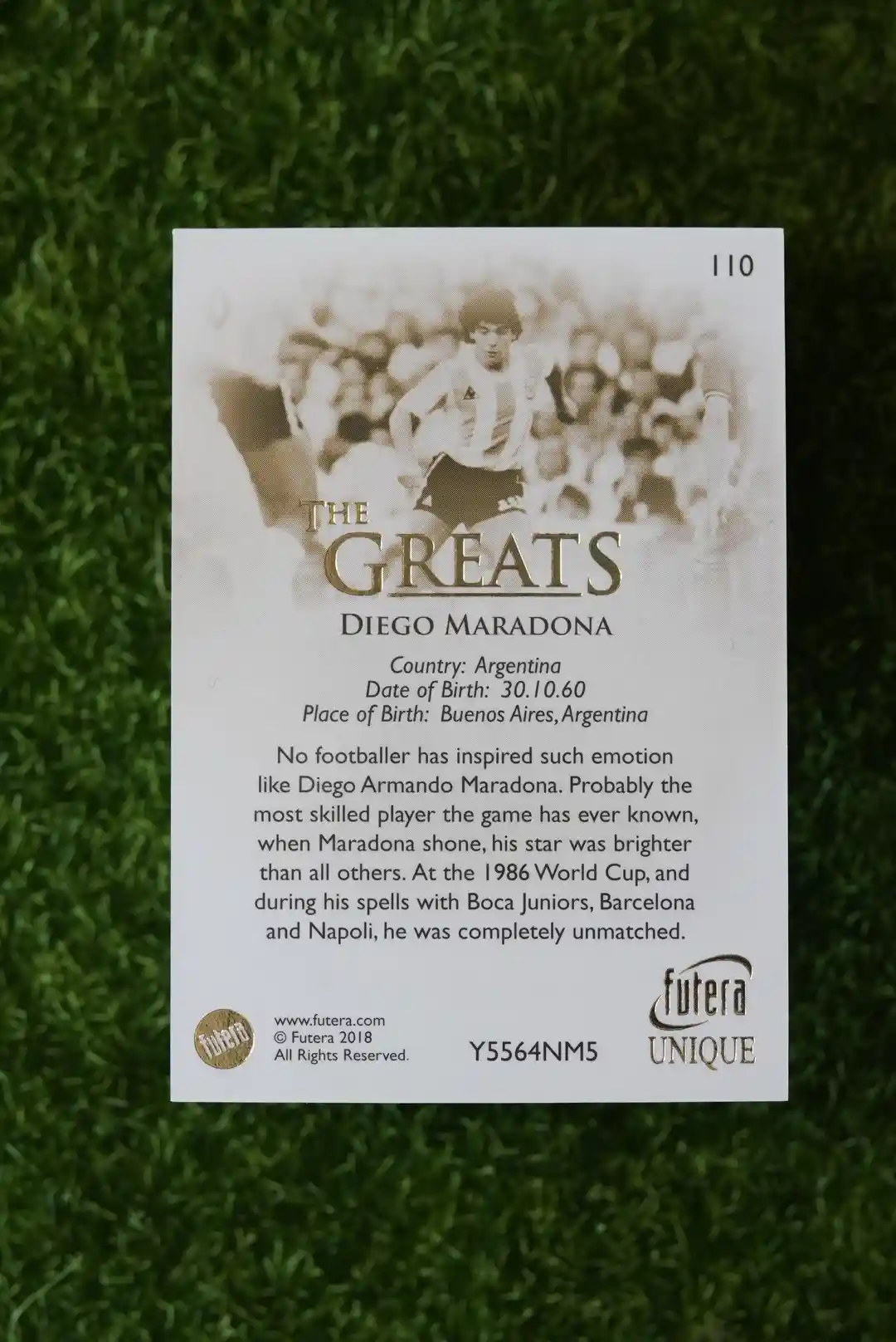 2018 Futera Unique Diego Maradona The Greats - Image 2