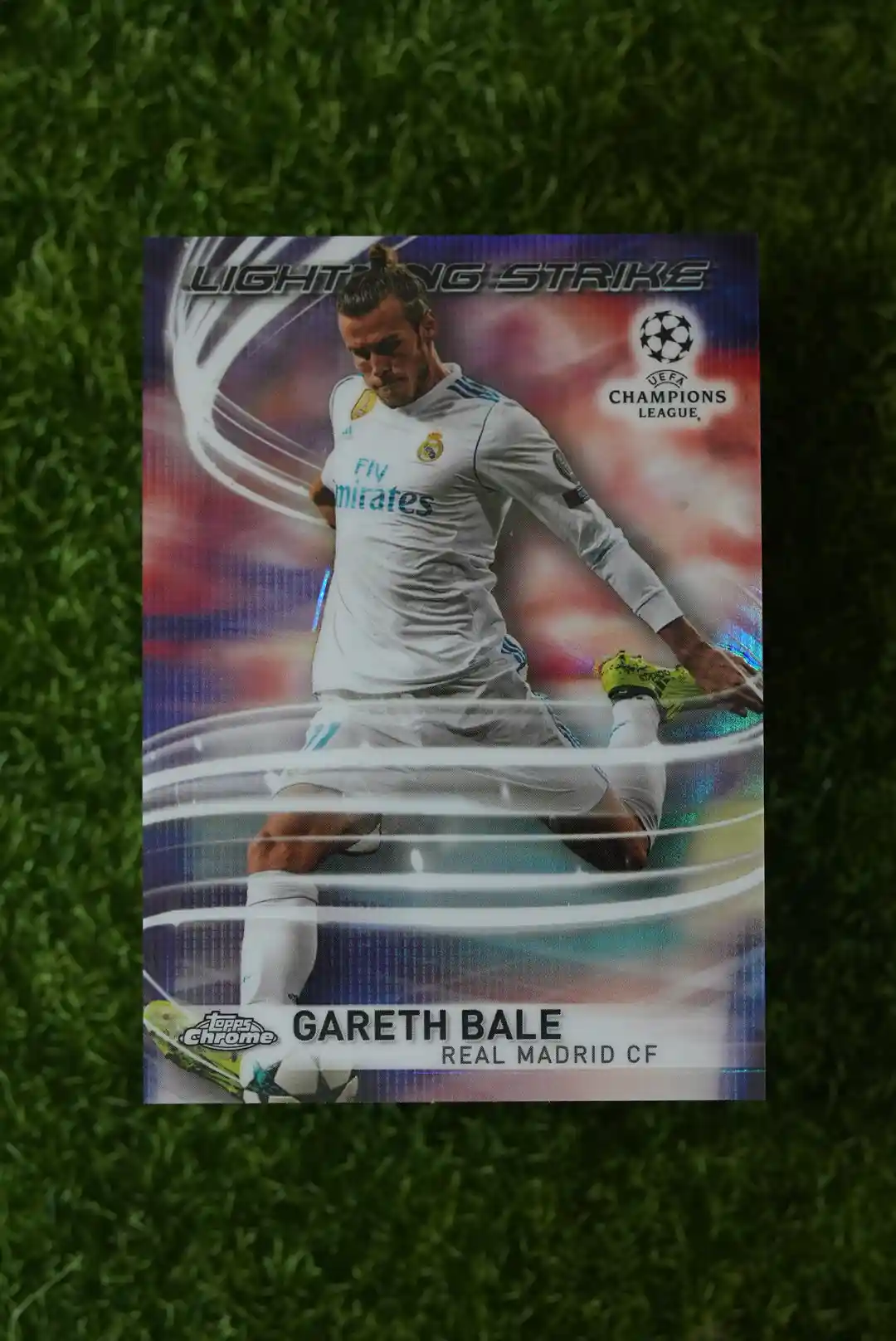 2018-19 Topps Chrome UEFA Champions League Gareth Bale Lightning Strike