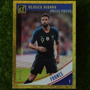 2018-19 Panini Donruss Olivier Giroud Press Proof Gold 42/75