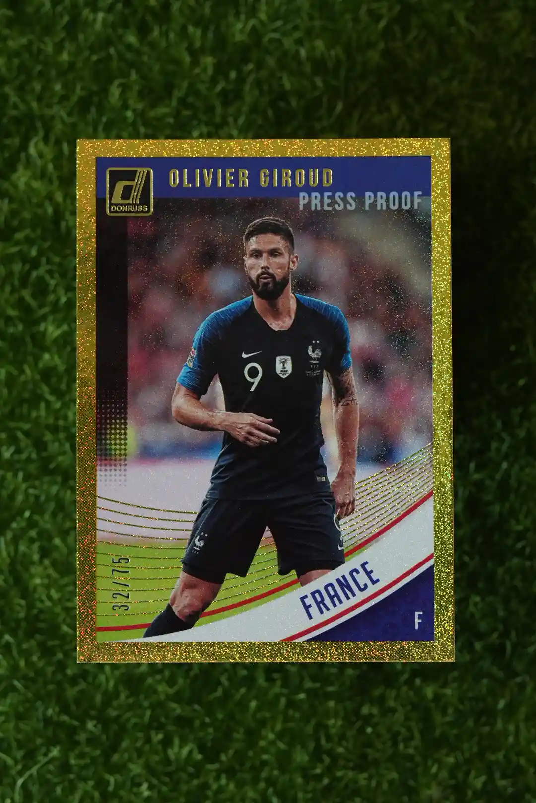 2018-19 Panini Donruss Olivier Giroud Press Proof Gold 32/75
