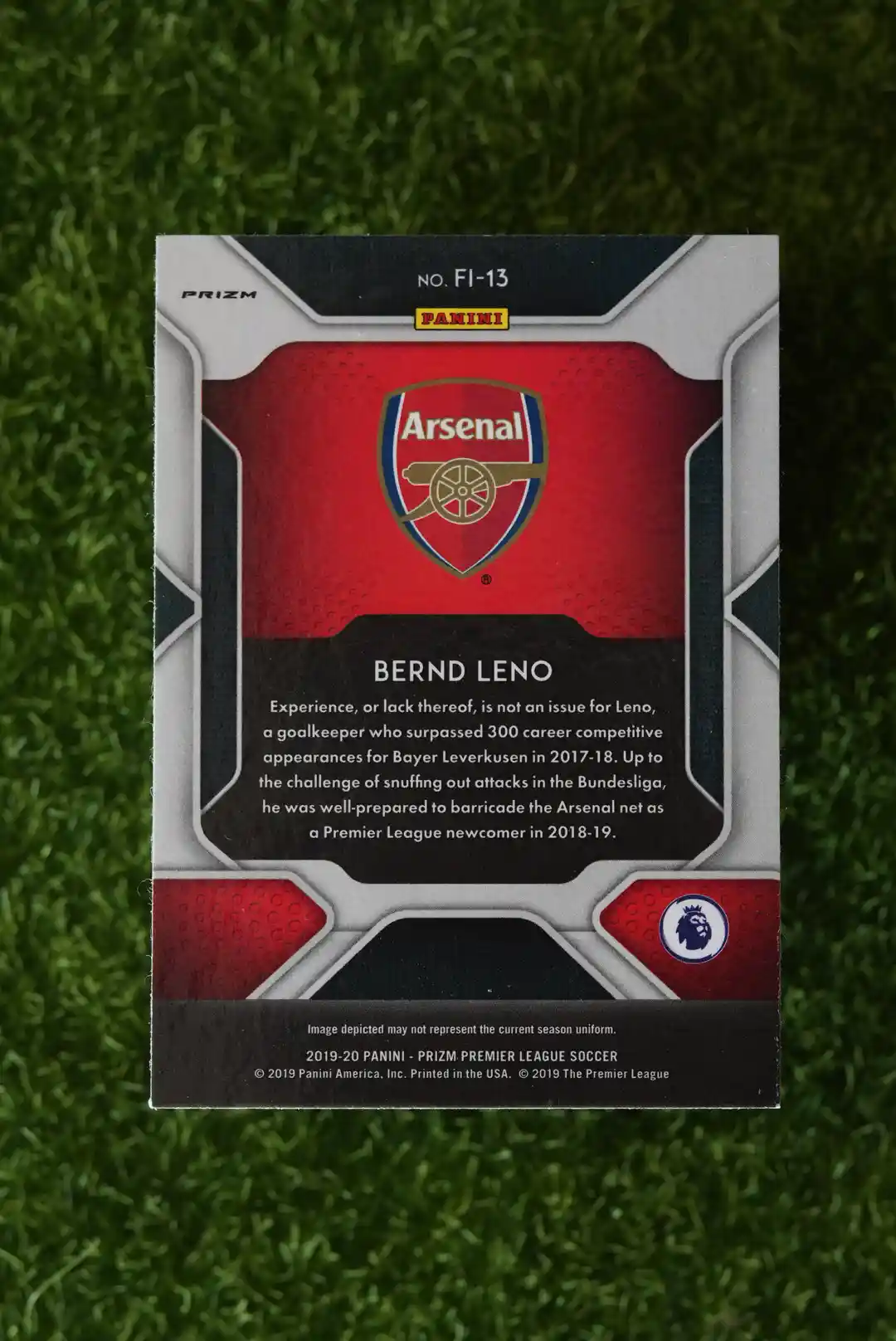 2019-20 Panini Prizm Bernd Leno Fireworks Red Prizm - Image 2