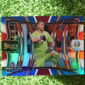 2020 Panini Select UEFA Euro Robin Olsen Mezzanine Tri-Color Prizm