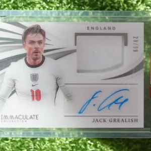 2021 Panini Immaculate Collection Jack Grealish Memorabilia Autographs 29/99