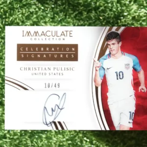 2017 Panini Immaculate Collection Christian Pulisic Celebration Signatures 10/49