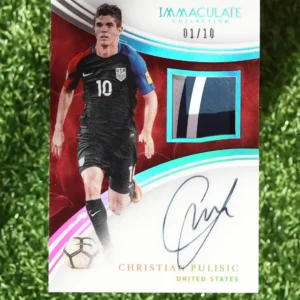 2017 Panini Immaculate Collection Christian Pulisic Patch Auto 01/10
