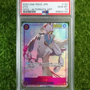 2022 One Piece Card Game Uta Alternate Art Alternate Art, Graded OP02-120, #120, PSA 10, 69853159