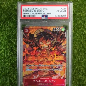 2022 One Piece Monkey D Luffy Alternate Art Manga Alternate Art OP01-024