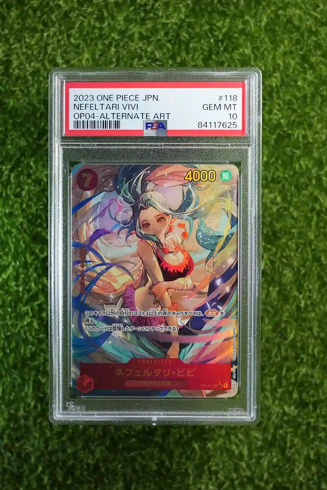 2023 ONE PIECE JPN NEFELTARI VIVI ALTERNATE ART Alternate Art OP04-118 #118 PSA 10