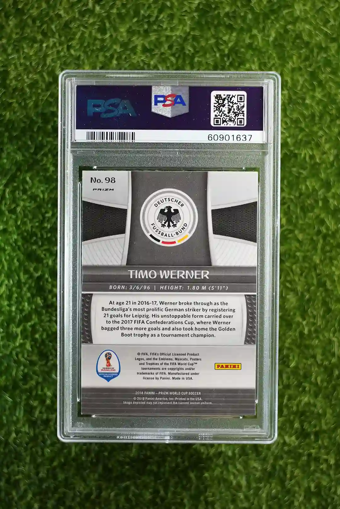 2018 Panini Prizm World Cup Soccer Timo Werner Silver Prizm Silver Prizm #98 - Image 2