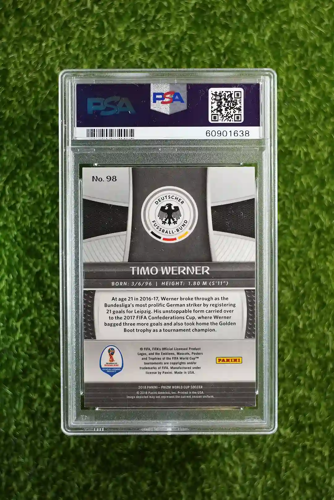 2018 Panini Prizm World Cup Soccer Timo Werner Prizm #98 - Image 2