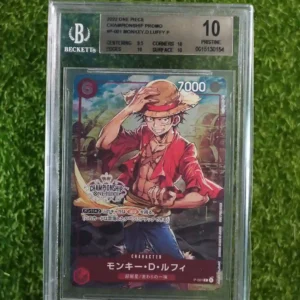 2022 One Piece Championship Promo Monkey D Luffy P-001 BGS 10 Pristine