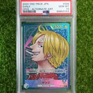 2022 One Piece JPN Sanji OP02-026 Alternate Art PSA 10
