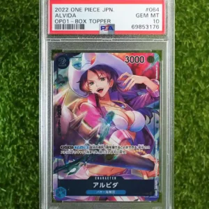 2022 ONE PIECE JPN OP01 - BOX TOPPER ALVIDA #064 GEM MT 10