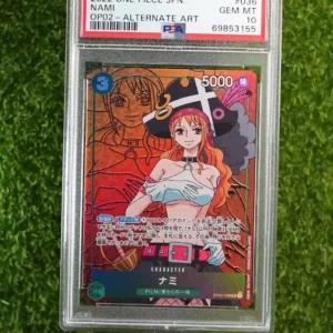 2022 ONE PIECE JPN OP02 - ALTERNATE ART NAMI #036 GEM MT 10