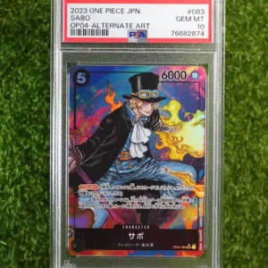 2023 ONE PIECE JPN OP04 - ALTERNATE ART SABO #083 GEM MT 10
