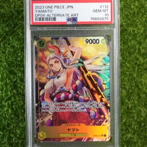 2023 ONE PIECE JPN OP04 - ALTERNATE ART YAMATO #112 GEM MT 10