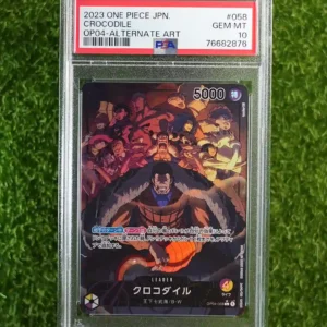 2023 ONE PIECE JPN OP04 - ALTERNATE ART CROCODILE #058 GEM MT 10