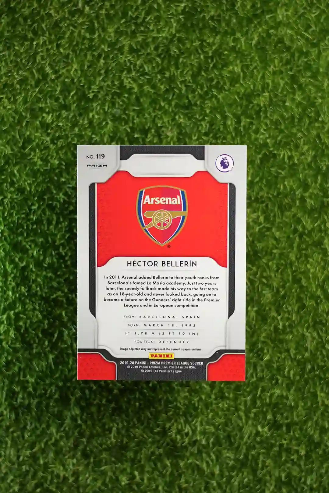: 2019-20 Prizm Premier League Soccer Héctor Bellerín Silver Prizm - Image 2