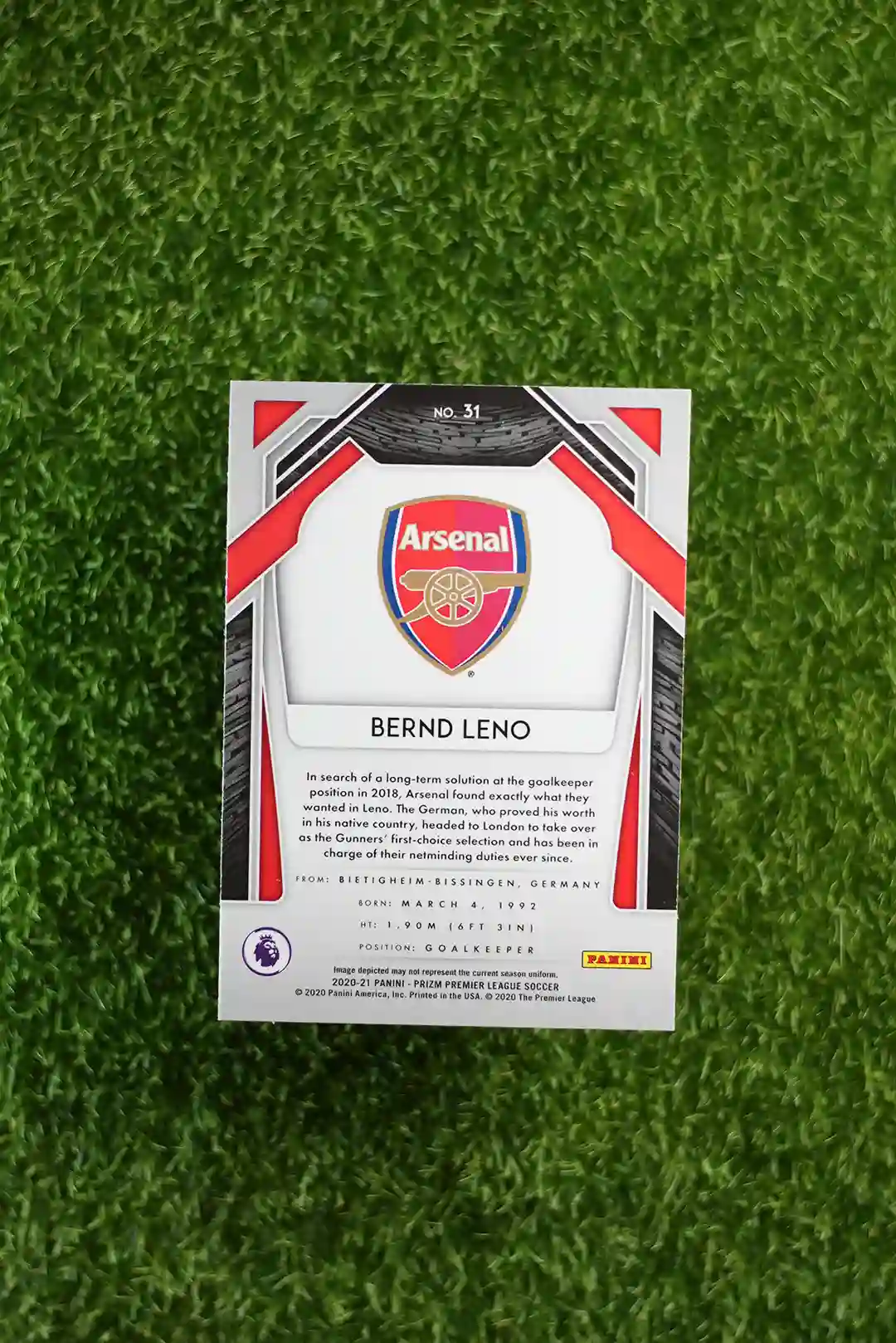 2020 Prizm Bernd Leno Base 31 - Image 2