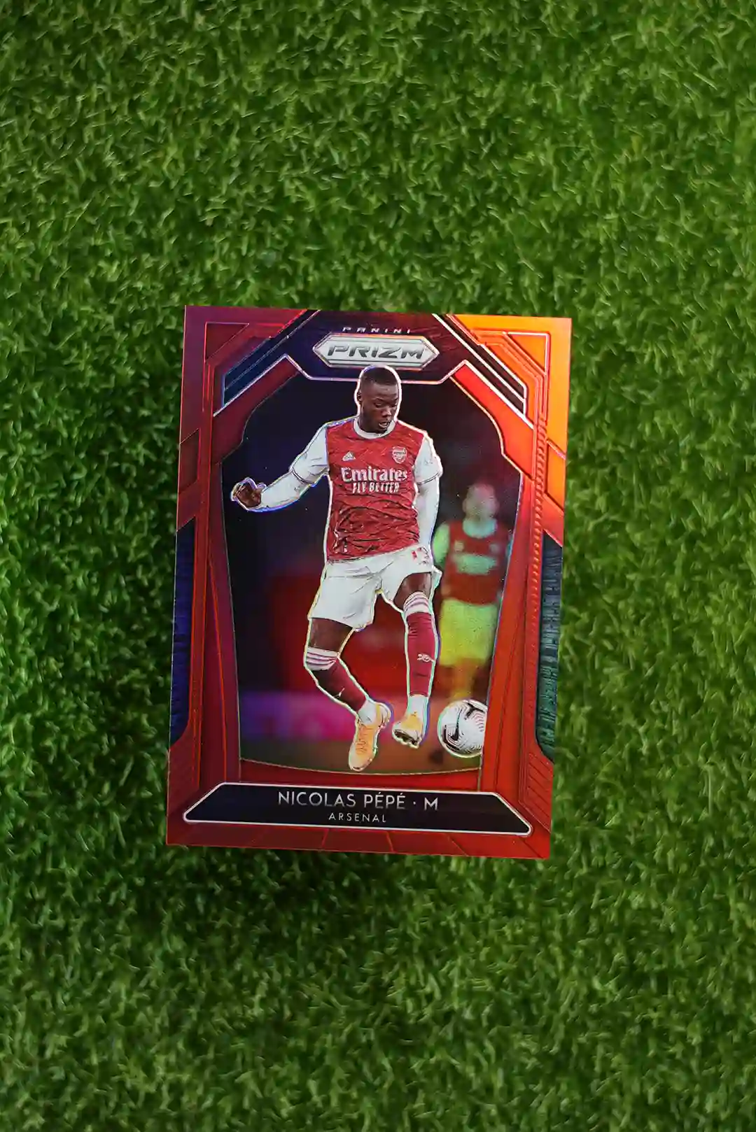 2020 Panini Prizm Premier League Soccer Nicolas Pépé Orange Prizm #42
