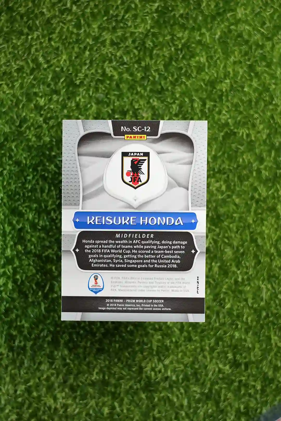 2018 Prizm World Cup Soccer Keisuke Honda Scorers Club - Image 2