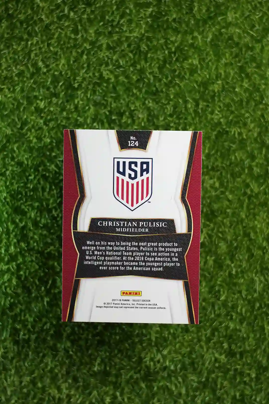 2017-18 Select Soccer Christian Pulisic Base - Image 2
