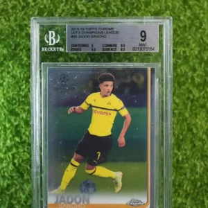 2018-19 Topps Chrome UEFA Champions League Jadon Sancho #86 BGS 9