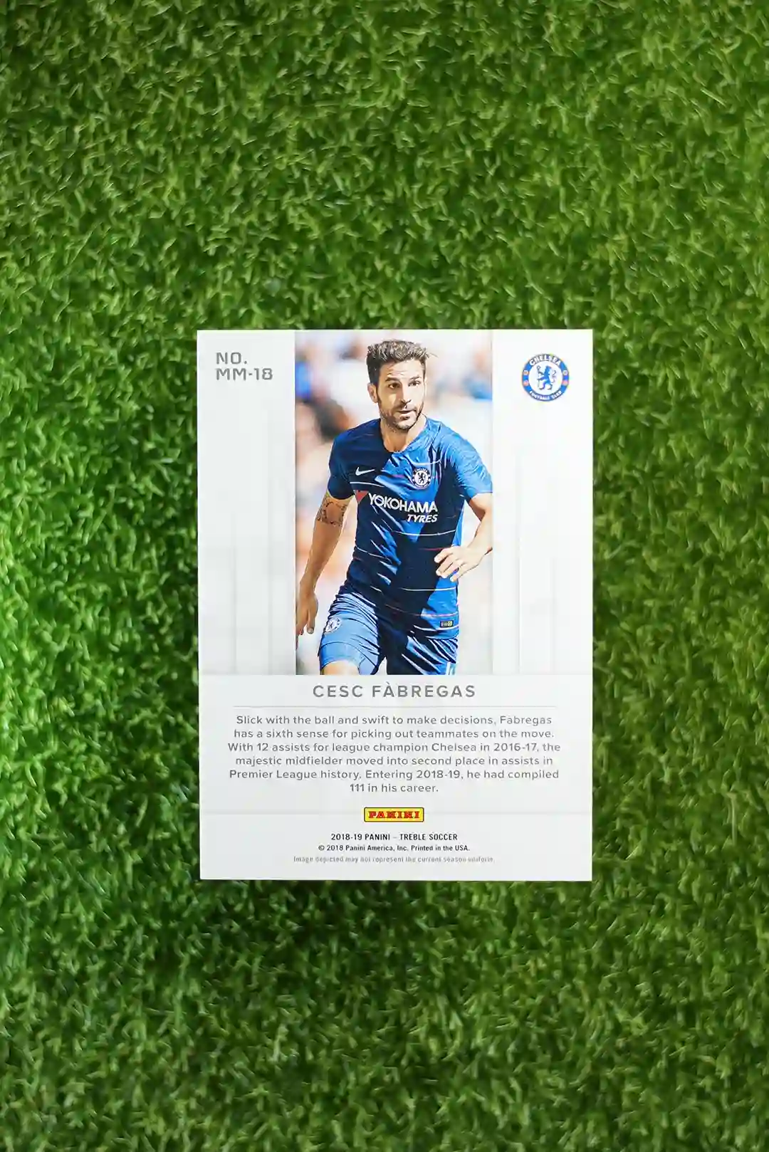 2018-19 Panini Treble Soccer Cesc Fabregas Midfield Majesty #MM-18 #16/49 - Image 2