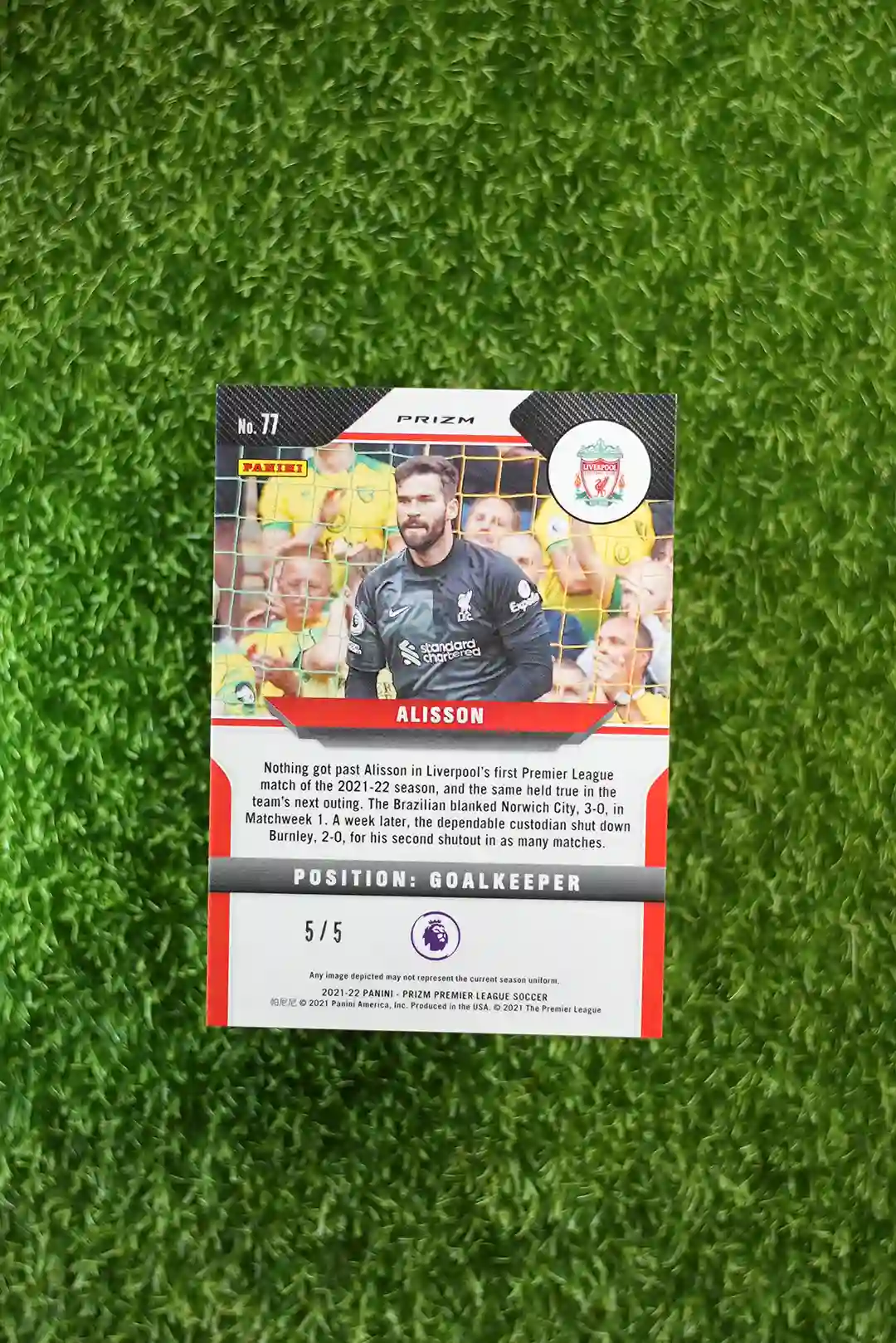 2021 Prizm Alisson Base 5/5 - Image 2