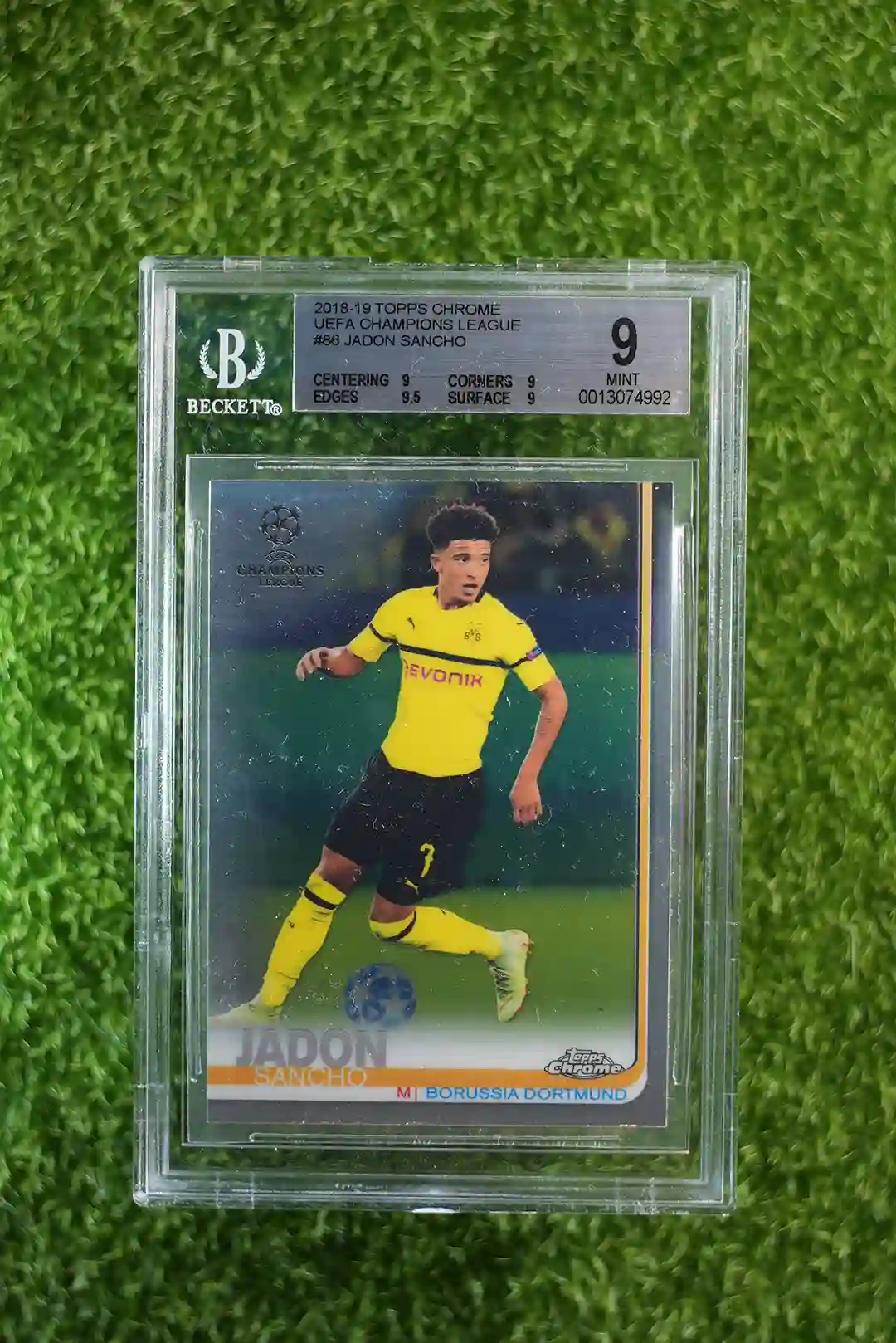 2018 Topps Chrome UEFA Champions League Jadon Sancho #80