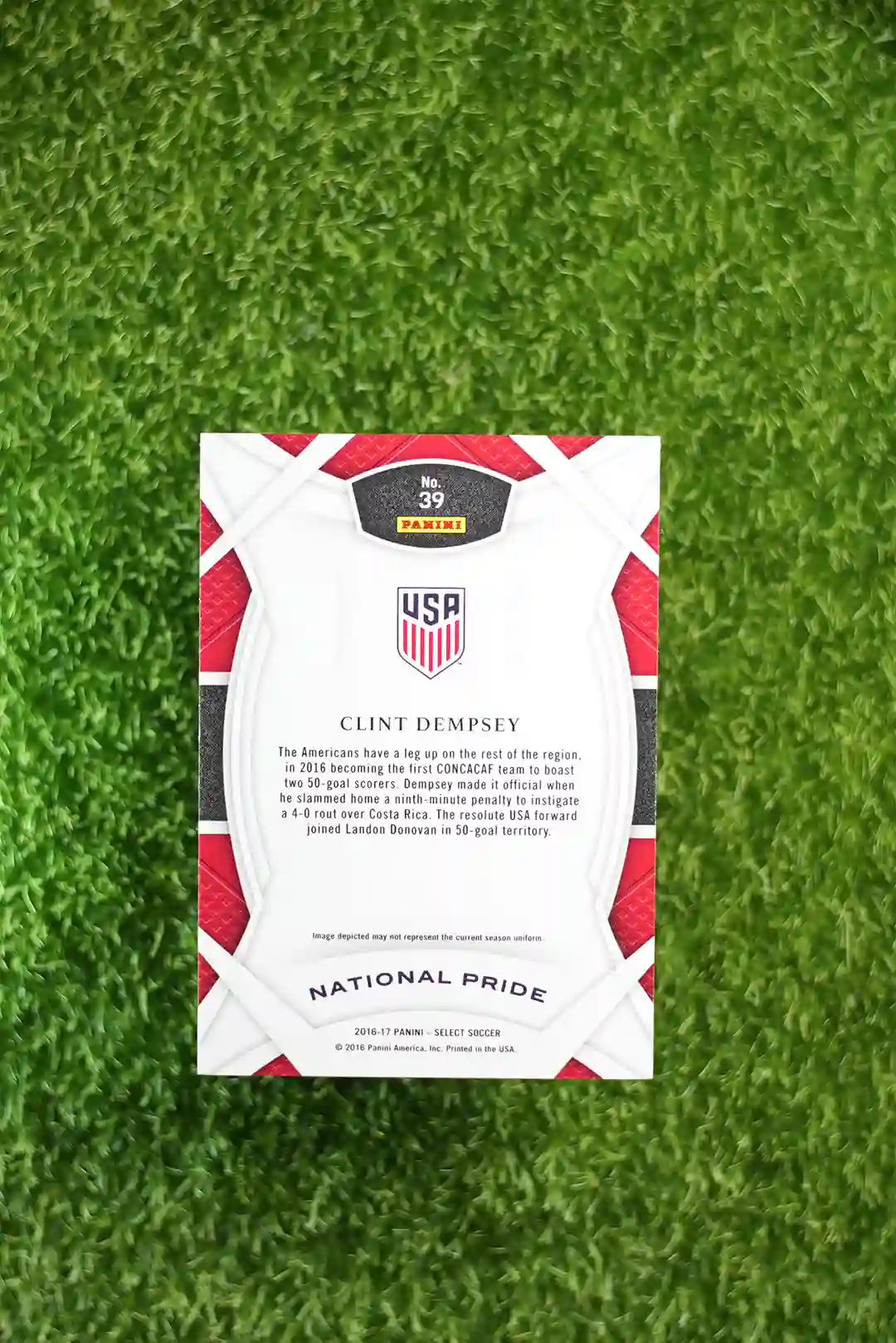 2016-17 Panini Select Soccer Clint Dempsey National Pride - Image 2