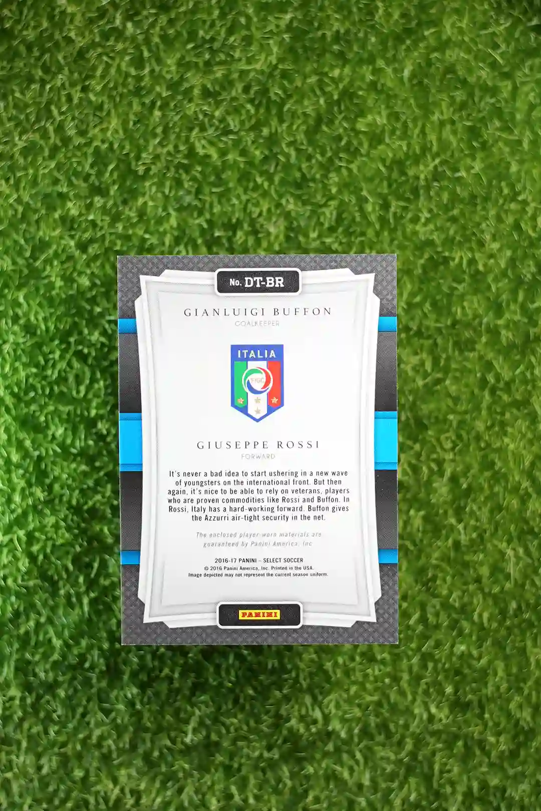 2016-17 Select Gianluigi Buffon & Giuseppe Rossi Double-Team Memorabilia - Image 2