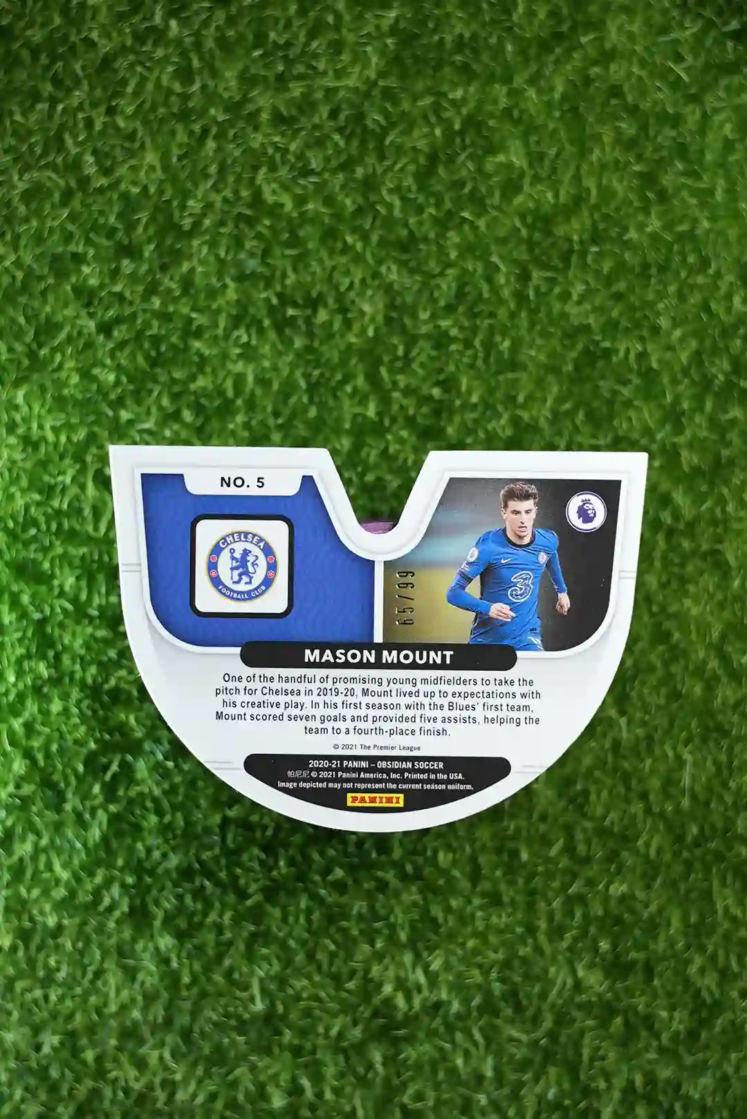 2020 Panini Obsidian Soccer Mason Mount Vitreous 66/99 - Image 2