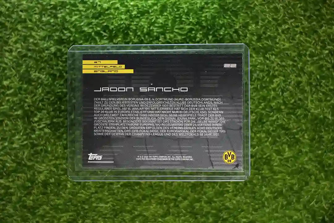 2020 Topps Jadon Sancho Base - Image 2