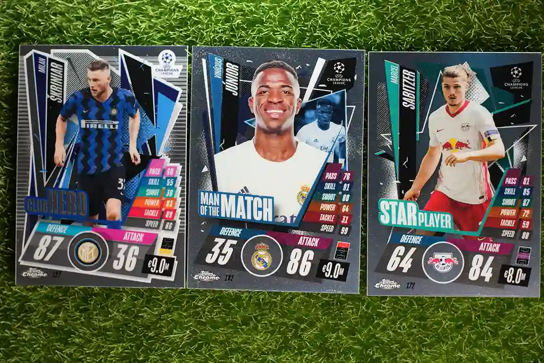 2020-2021 Topps Match Attax Chrome CL Vinicius Junior Man of the Match 172