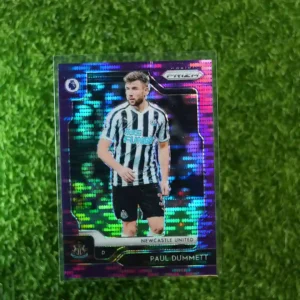 2019 Panini Prizm Premier League Soccer Paul Dummett Purple Prizm Parallel 63/75