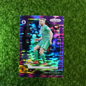 2019 Prizm Premier League Soccer Tom Cleverley Purple 65/75
