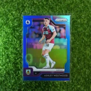 2019 Prizm Premier League Soccer Ashley Westwood Blue Prizm 133/199