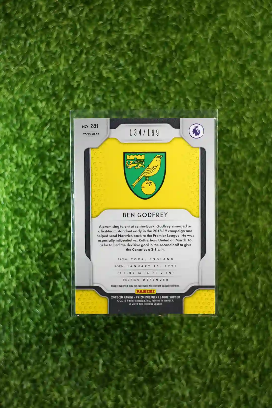 2019-20 Prizm Ben Godfrey RC 134/199 - Image 2